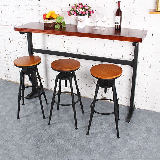 Adjustable Swivel Height Stool Industrial Round Seat Counter Bar Stool,1 Piece