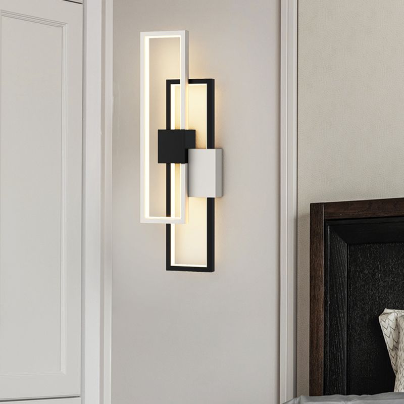 Metal Geometric Shape Wall Light Modern Style Multi Lights Wall Mounted Light Fixture
