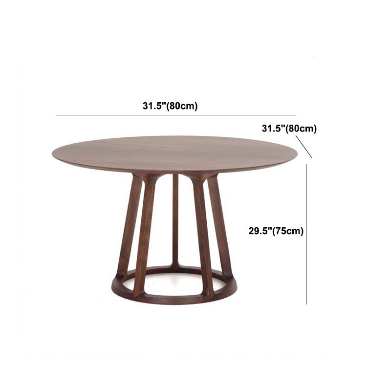 Living Room Minimalism Wood Dining Table Round Pine Dining Table