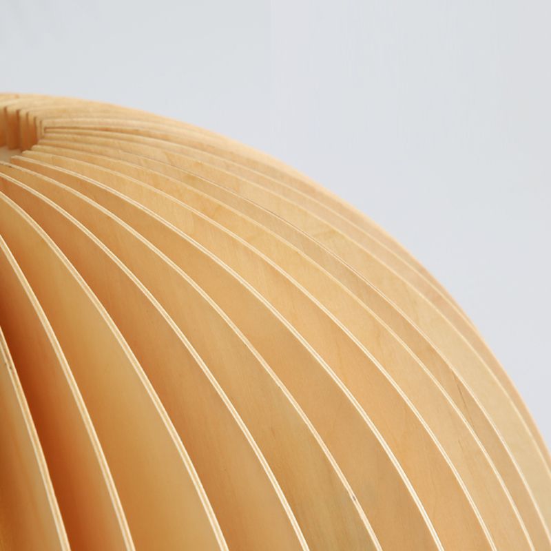 Aménagement de pendentif en bois léger en bois moderne pour le salon