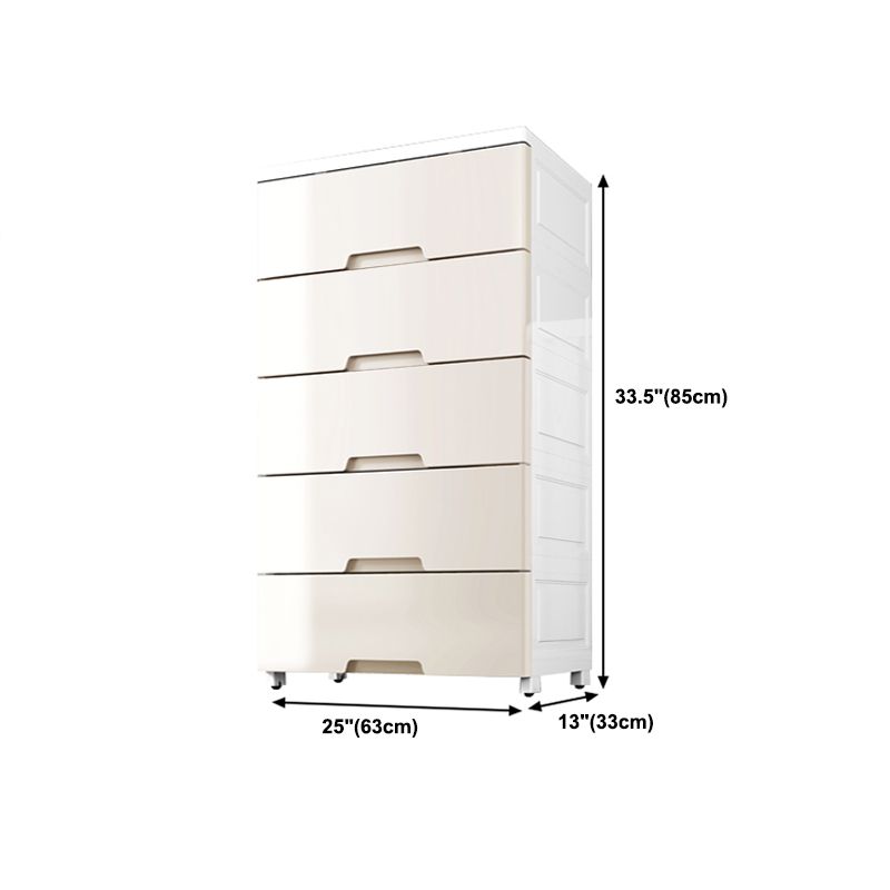 Lingerie Chest  Contemporary Plastic Chest with Drawers for Bedroom