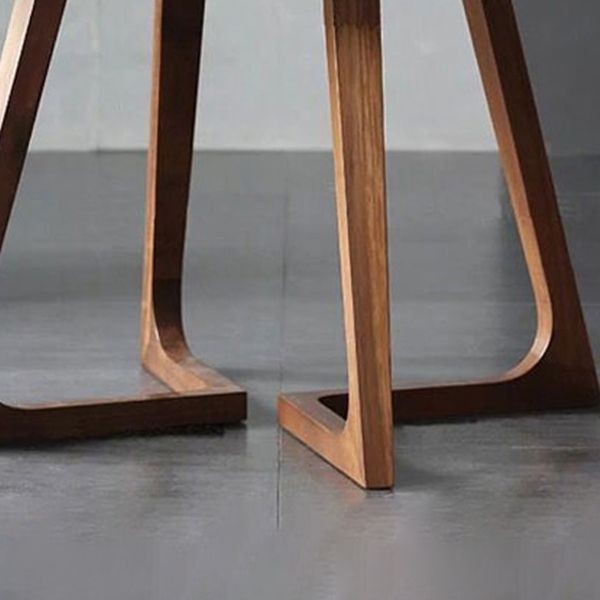 1/2/3/5/7 Pcs Modern Round Shape Solid Wood Dinette Table with Chair