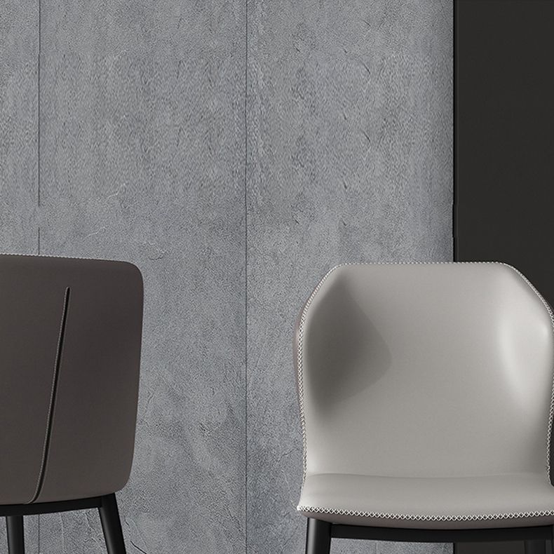 Sillas de comedor de metal industrial, silla lateral sin brazos para uso en restaurantes (juego de 2)