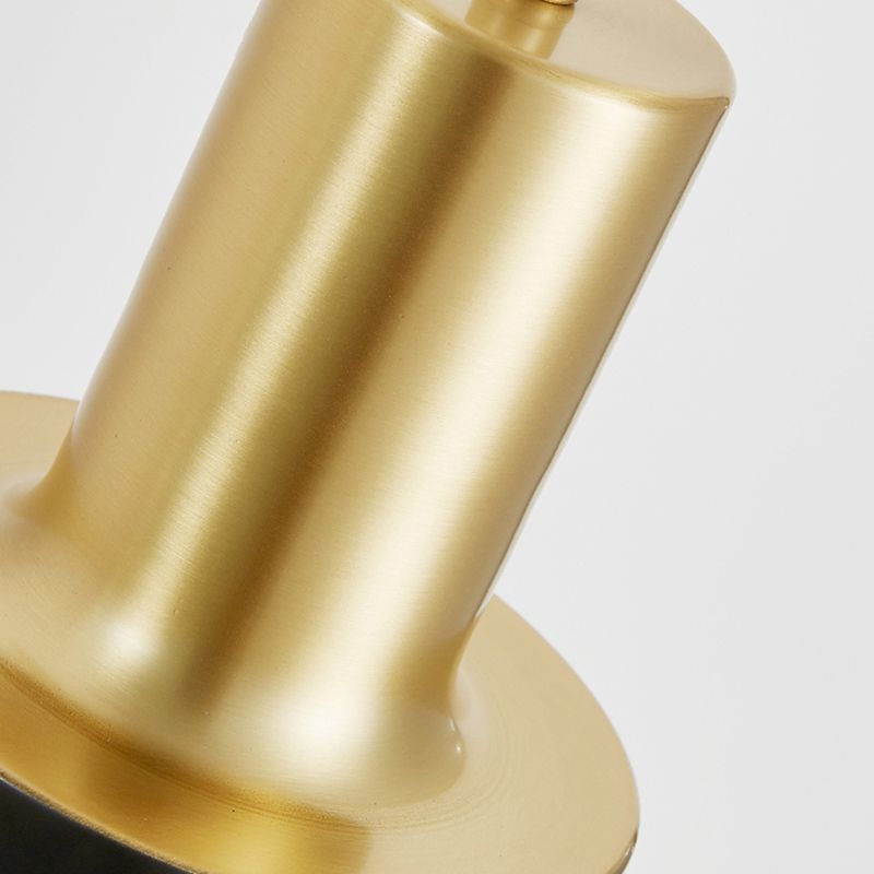 Modern Creative Single Hanging Lamp Copper Cylindrical Pendant Light for Interior Spaces