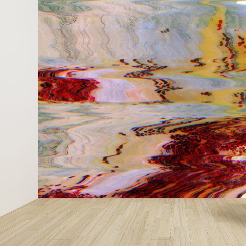 Illustration Style Abstract Mural Decal Giant Wall Decor for Dining Room, Personalize