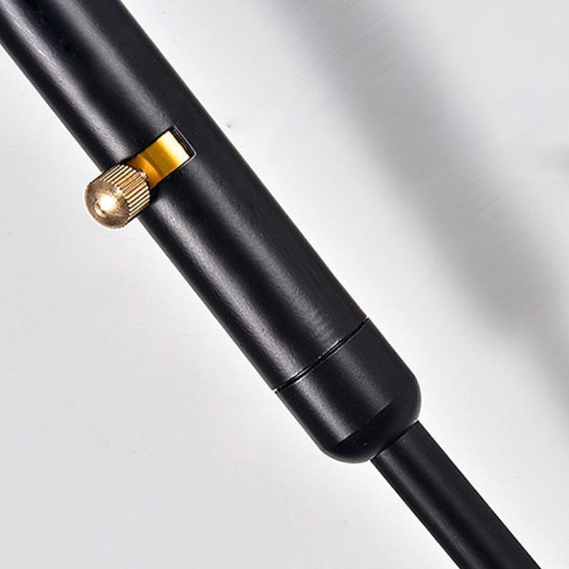 Nordic Metal Wall Light Cap Shape Swing Arm Wall Sconce for Living Room