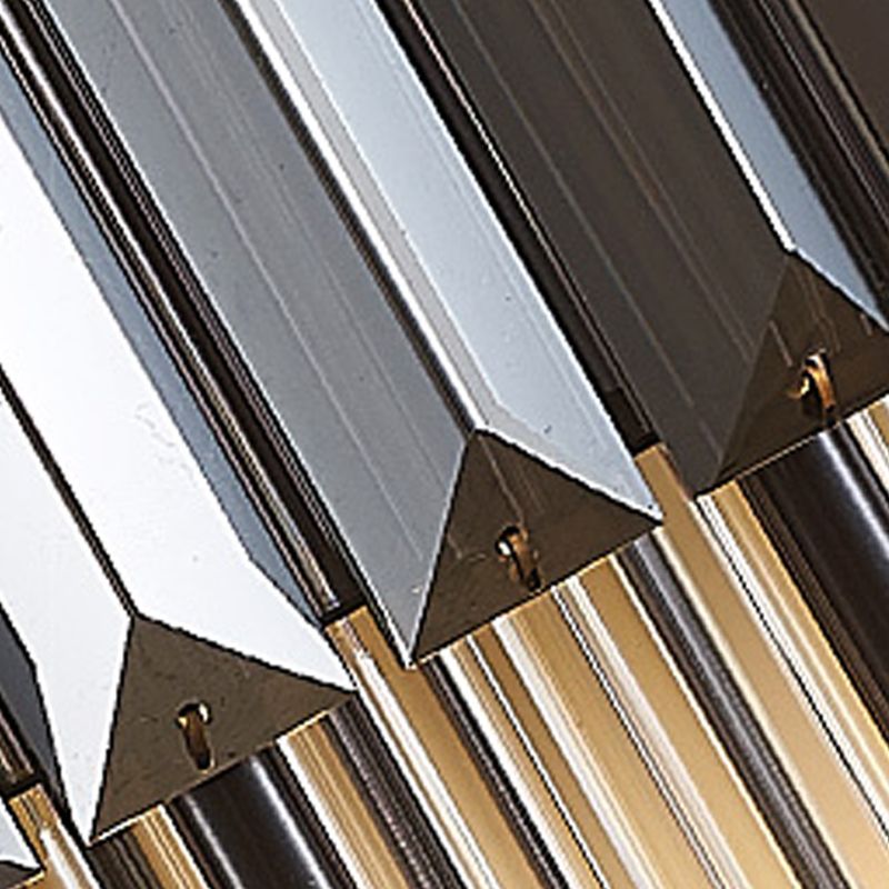 2 Light Unique Wall Sconce Postmodern Style Crystal Wall Lighting for Bedroom