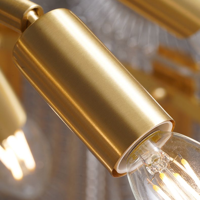 Tiered Chandelier Light Fixture Vintage Glass Pendant Lamp for Restaurant