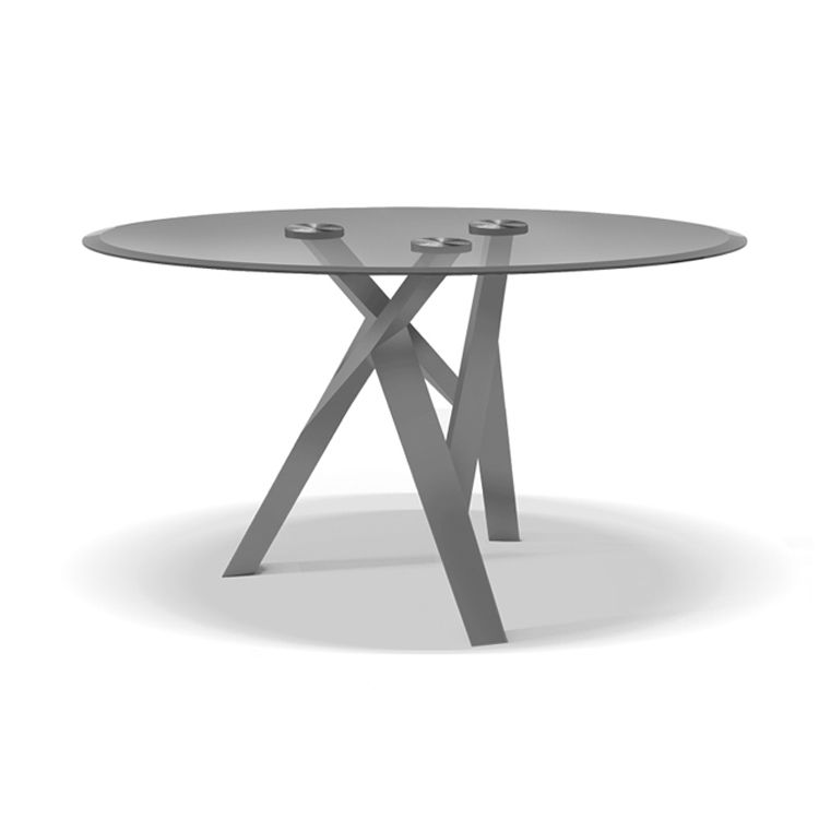 1/2/3 Piece Round Shape Tempered Glass Dining Room Furniture Set