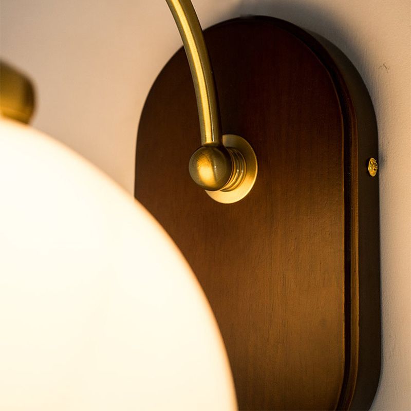 Éclairage mural géométrique en bois style contemporain 1 luminaire mural lumineux