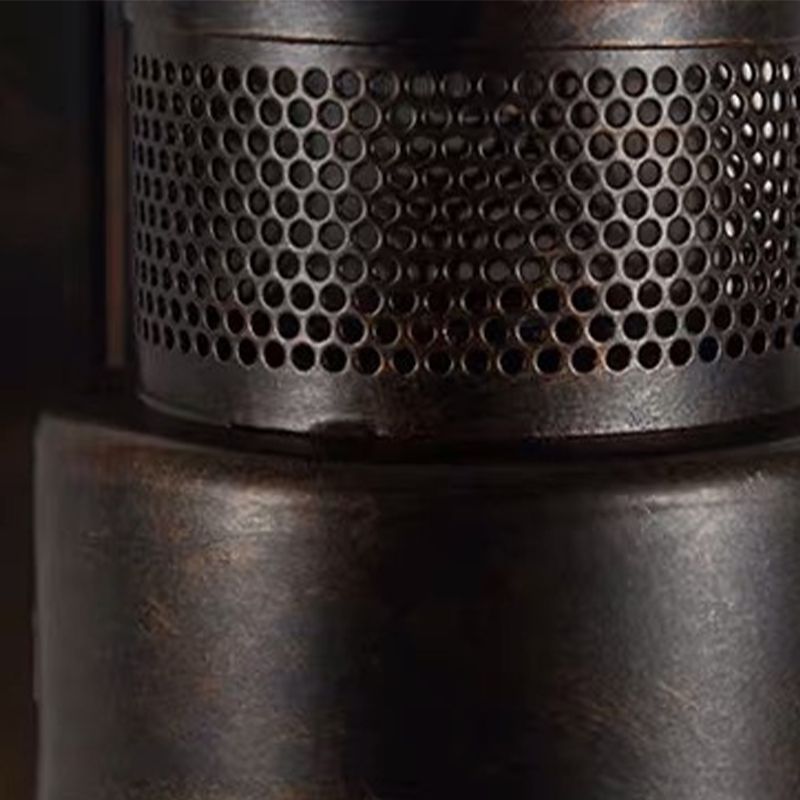 Cylinder Shape Wall Lamp Industrial Style Metal 1 Light Wall Sconce for Living Room