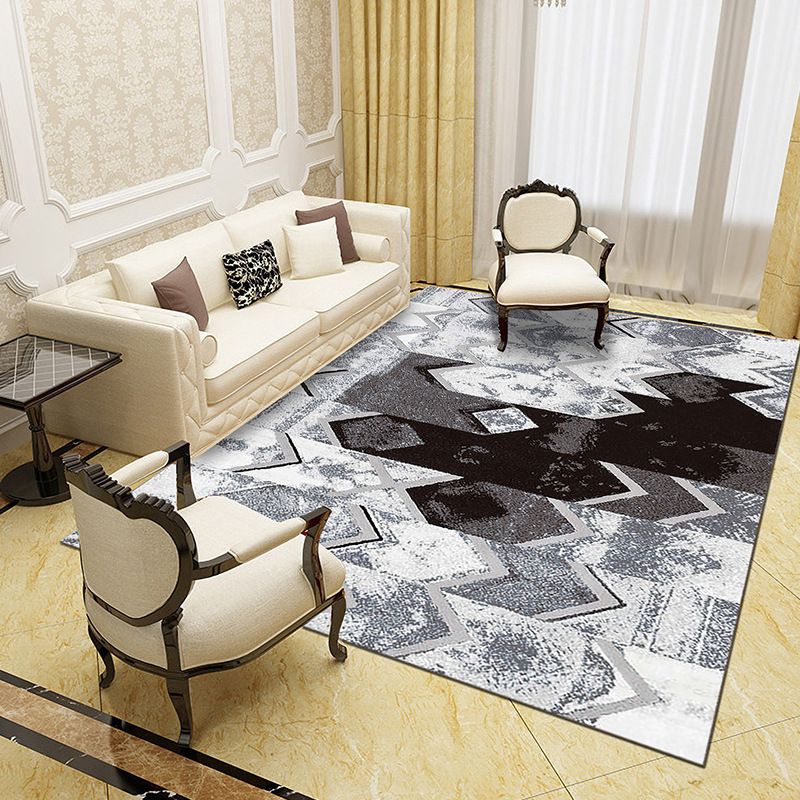 Gorgeous Multi Colored Modern Rug Polyester Flower Blossom Rug Pet Friendly Anti-Slip Stain Resistant Carpet for Home