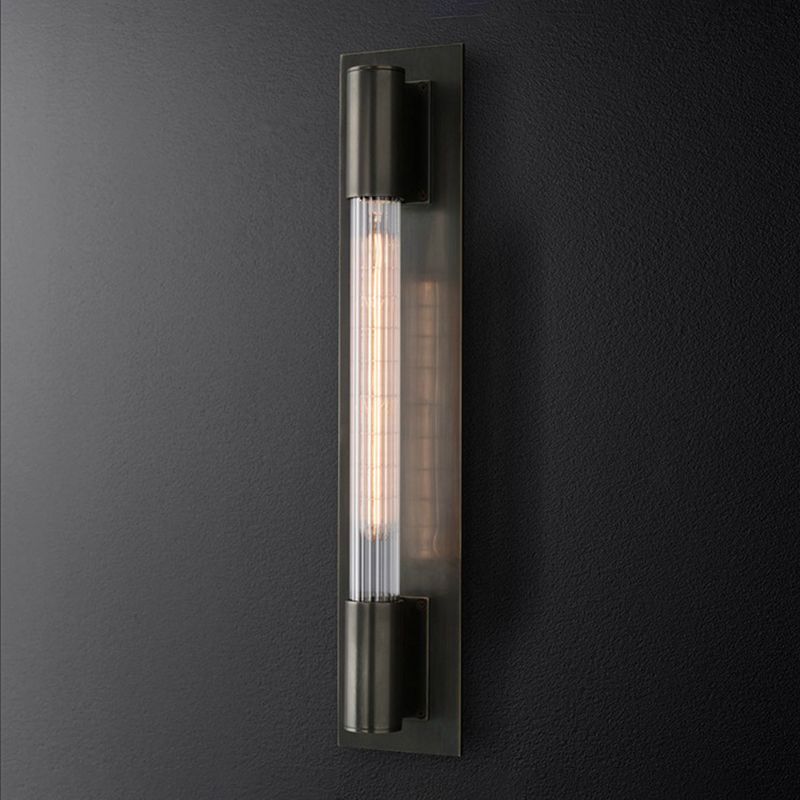 Cylinder Shape Metal Vanity Light Modern Style 1 Light Vanity Light Fixture