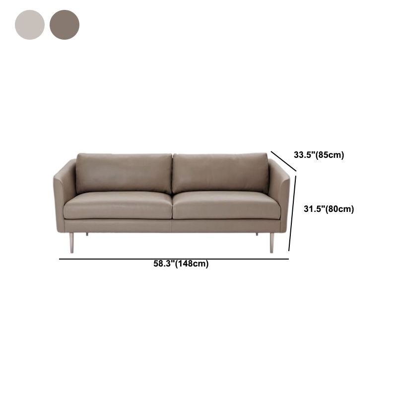 Contemporary Fabric Standard Sofa Sloped Arm Cushions Settee