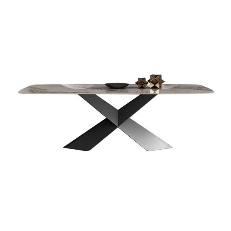 Modern Style Sintered Stone Dining Table Set White 1/4/5/7 Pieces Dining Set for Home Use