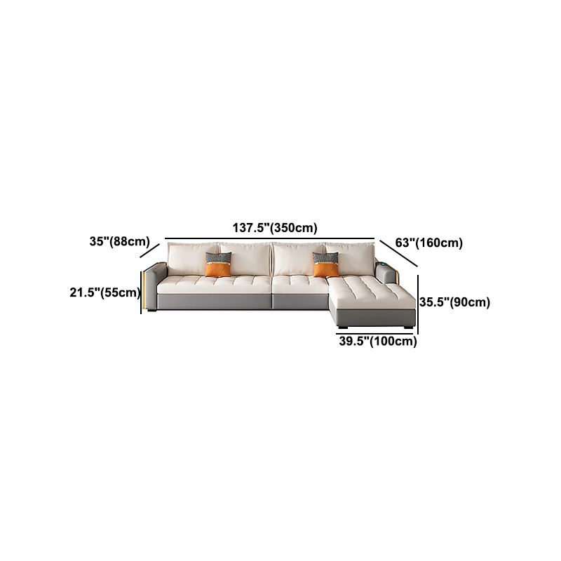 Stain Resistant Sofa Bed USB Charging Convertible Sectional with Storage