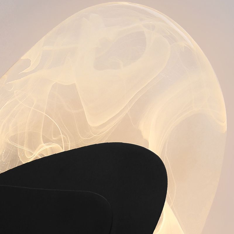 Geometric Shape Metal Vanity Lamp Modern Style 1 Light Vanity Light Fixture in Black