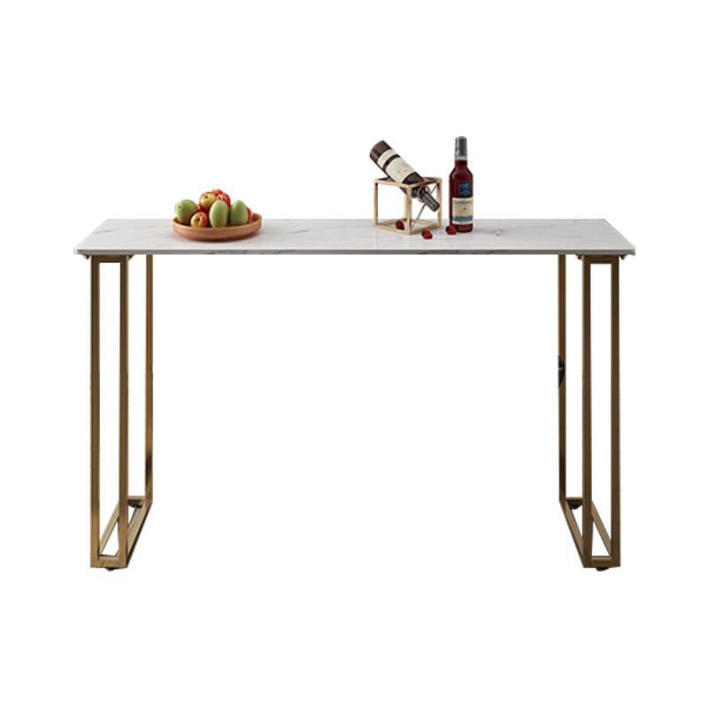 1/3 Pieces Pub Dining Set Glam Rectangular Table and Stool for Bar