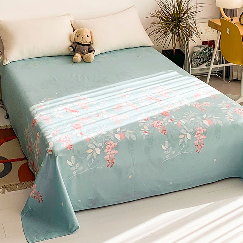 Sheet Set Cotton Floral Printed Wrinkle Resistant Ultra Soft Breathable Bed Sheet Set