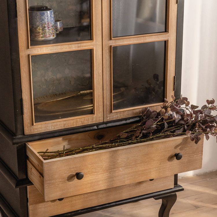 Solid Wood Cabinet Industrial Stain Resistant Accent Cabinet