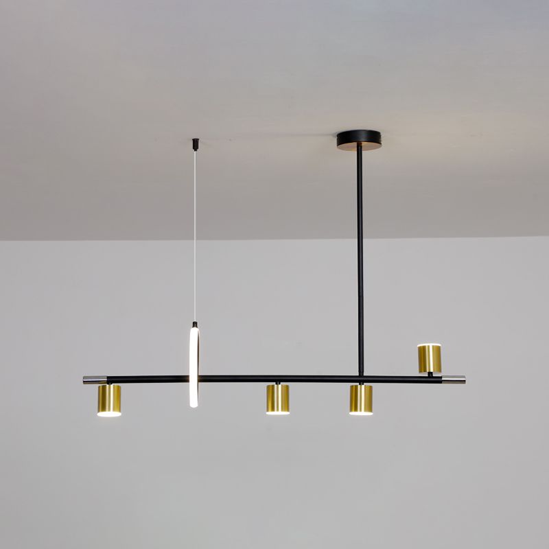 Contemporary Style Cylinder Island Lighting  Metal Island Light Fixtures