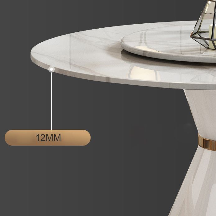 Modern Style 1/4/5/7 Pieces Dining Sintered Stone Dining Table Set with Metal Legs