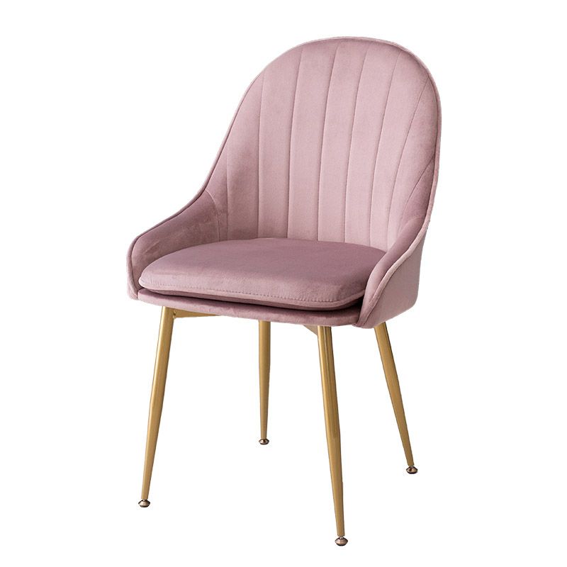 Les fauteuils nordiques de salle à manger en métal ont tapissé des chaises de tissu de lin pour le restaurant