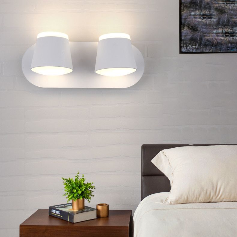 Modern Minimalist Style Half Cylinder Wall Light Sconces Acrylic Wall Lighting for Living Room