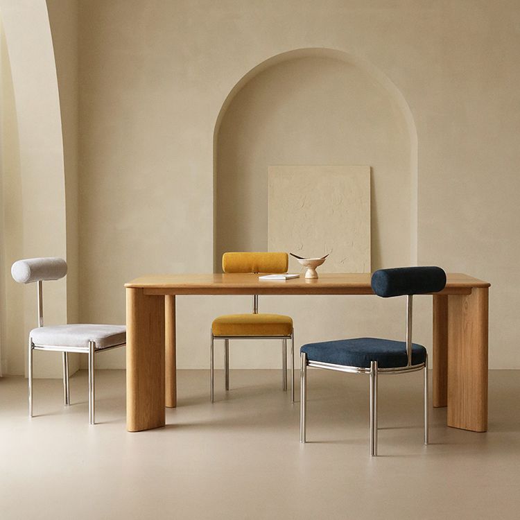 Rectangle Dining Table Pine Solid Wood Dining Table with 4 Legs