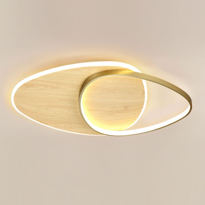 Modern Metal Flush Mount Geometric Shape Ceiling Light with Acrylic Shade for Passage