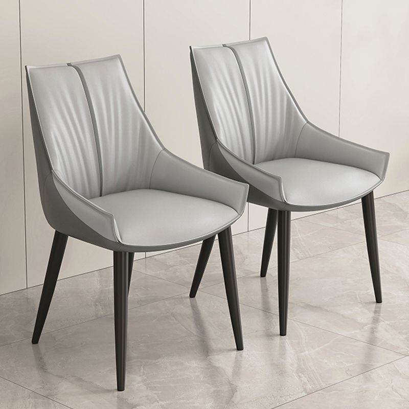 Glam Style Parsons Back Upholstered 4 Legs Home Use Dining Side Chair