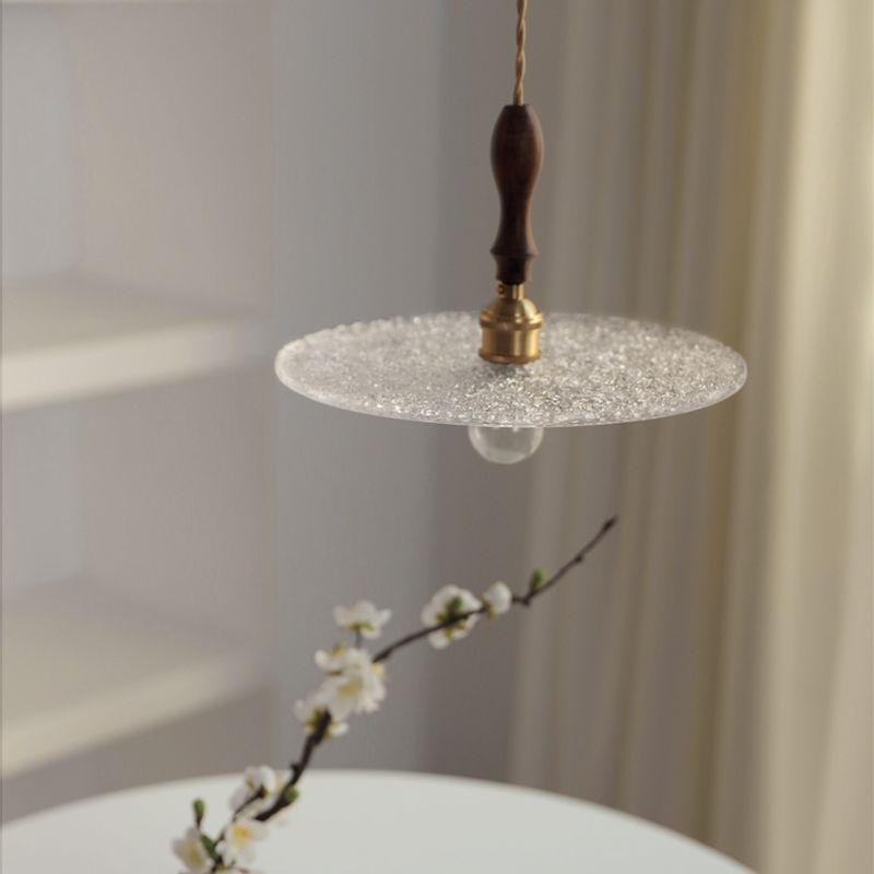 Single Light Contemporary Hanging Lamps Glass Shade Pendant Light for Sitting Room Foyer