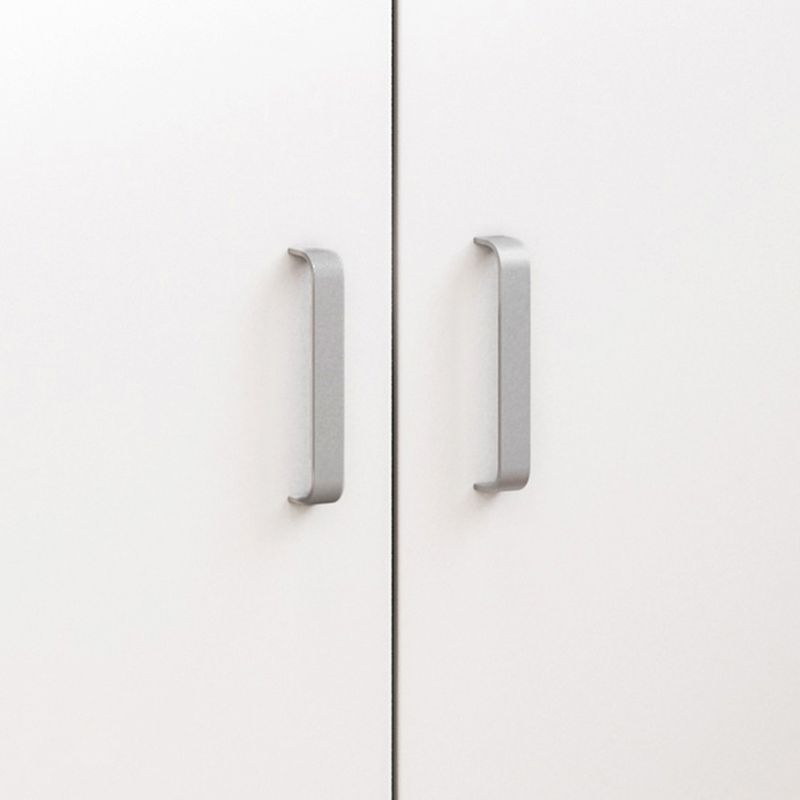 Open Storage Sideboard Modern Engineered Wood Sideboard for Living Room