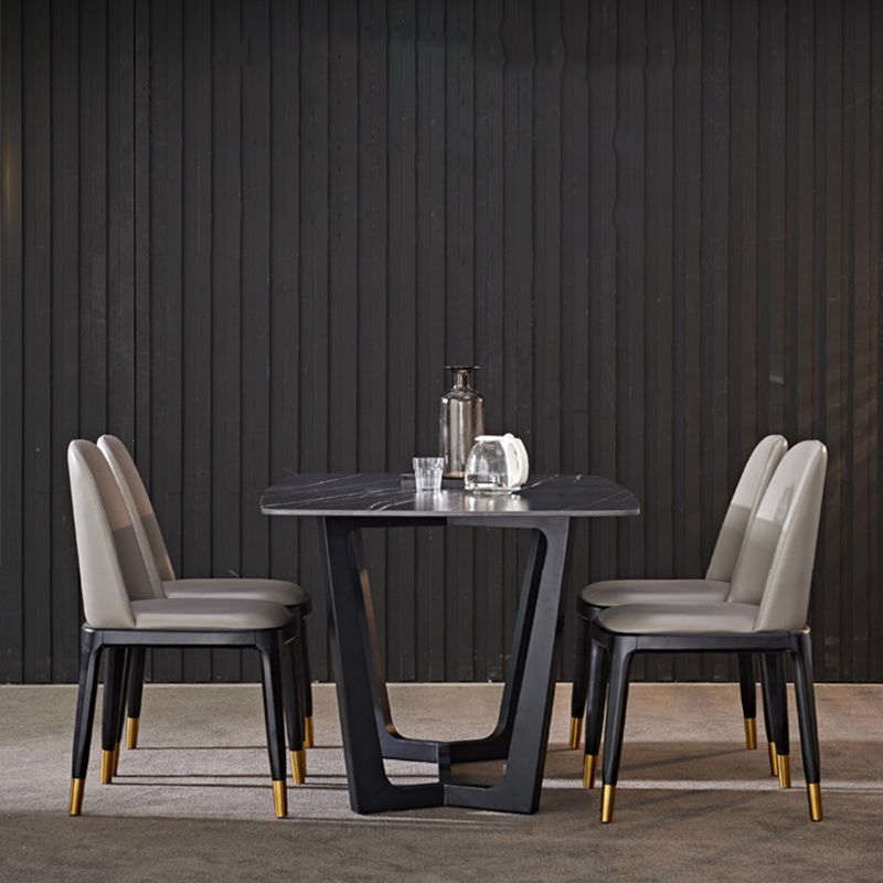 Silla auxiliar industrial tapizada para el hogar, silla de comedor Parsons con acabado mate (juego de 2)