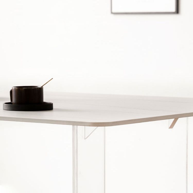 Designer Home Table and Chairs 1/4/5 Pieces Acrylic Dining Room Set