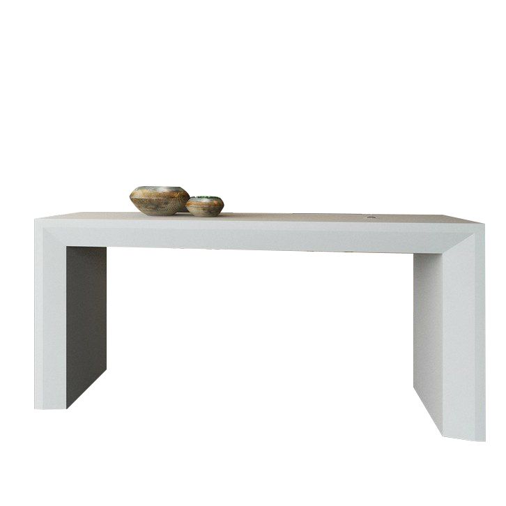 Modern Style Bar Dining Table Rectangle Solid Wood Bar Table for Kitchen