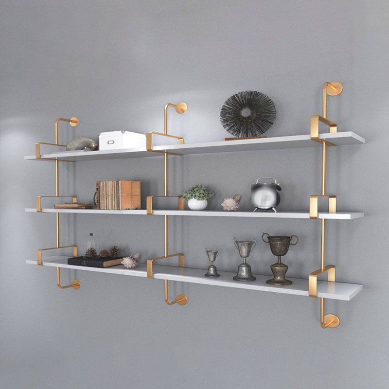 7,87 "W libreria in legno a parete in stile glam a parete per sala da studio sala