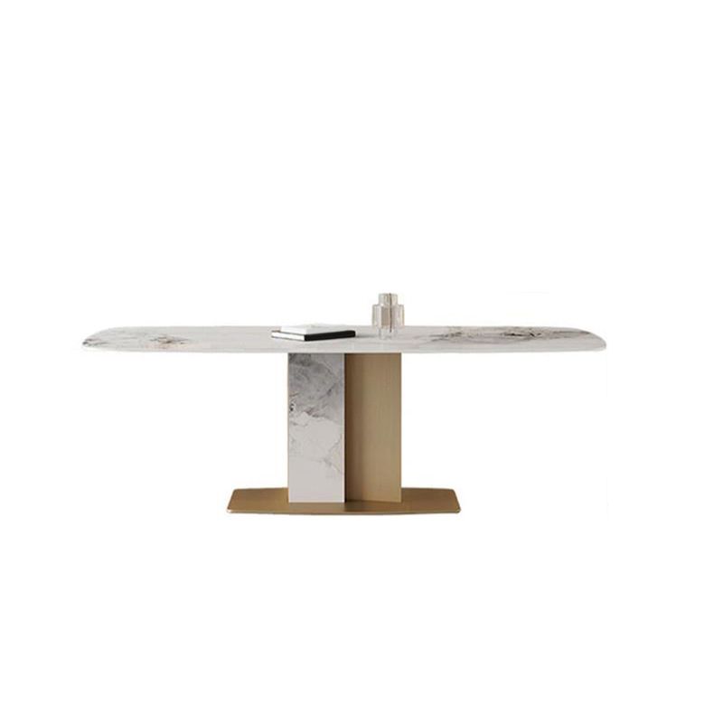 Modern Style Sintered Stone Dining Set White 1/2/5/7 Pieces Dining Set for Home Use