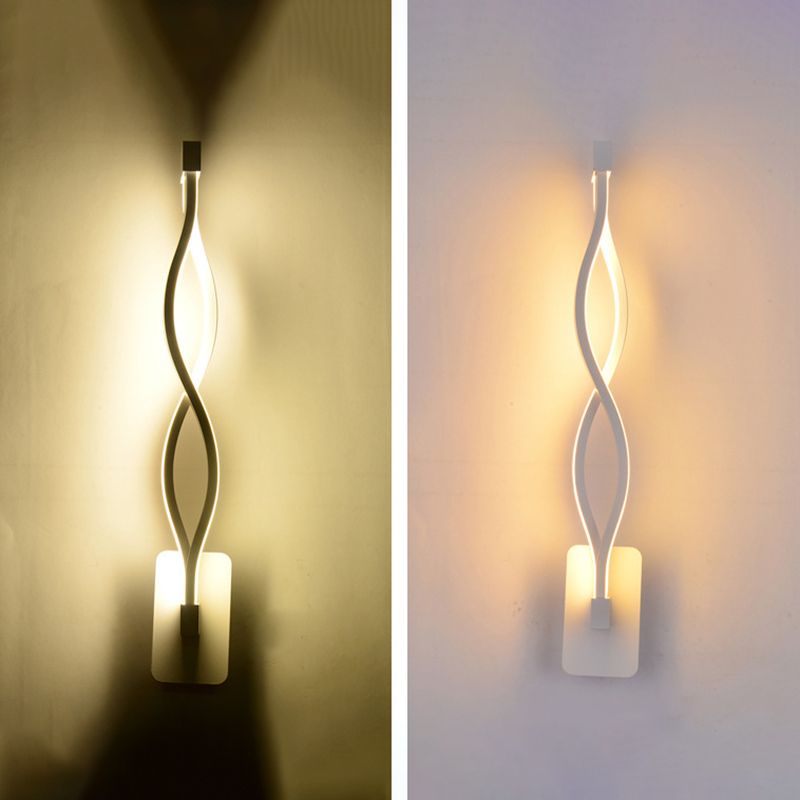 Modern Minimalist Style Linear Wall Mounted Light Fixture Acrylic Wall Sconces for Living Room