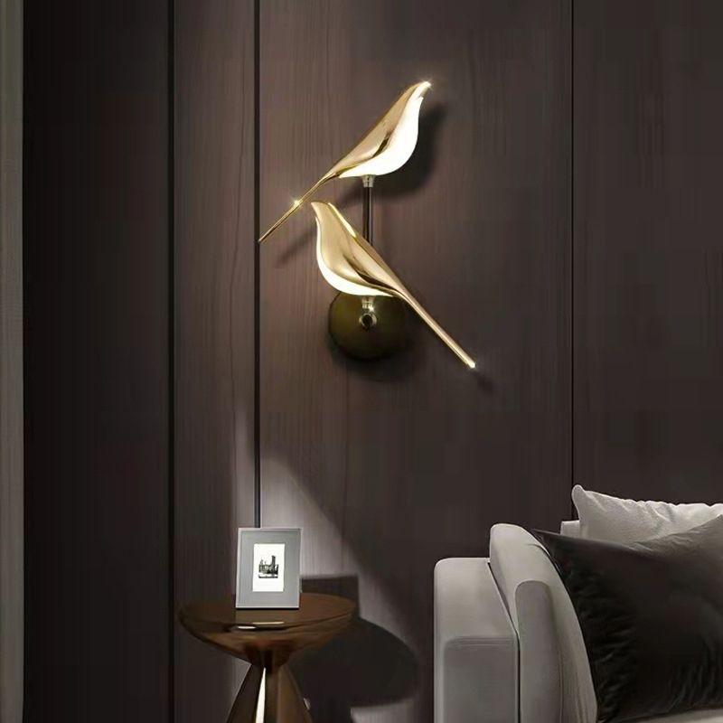 Modern 1/2-Light Wall Mounted Sconce Metal Unique Wall Light