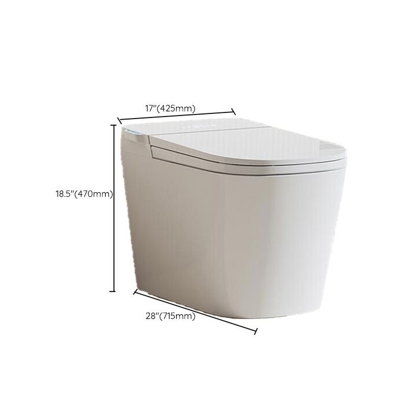 One Piece Toilet Modern Flush Toilet Floor Mounted Siphon Jet Toilet Bowl