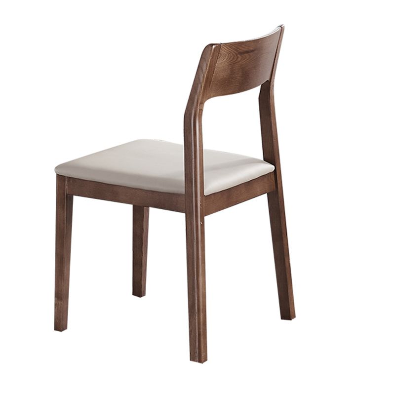 Modern Dining Set 1/4/5/7 Pcs Round Solid Wood Dining Table and Armless Chairs