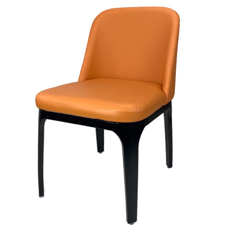 Industrial Restaurant Upholstered Side Chair Matte Finish Parsons Dining Chair