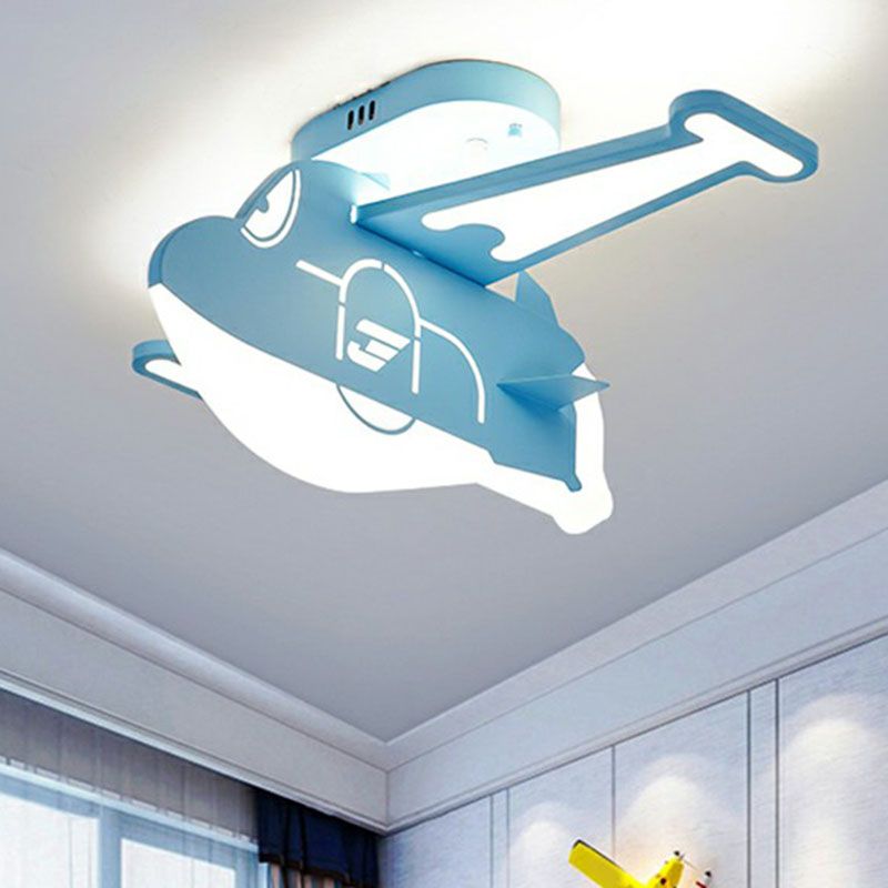 Acrylic Plane Flush Light Minimalist LED Flush Ceiling Light Fixture for Child Room