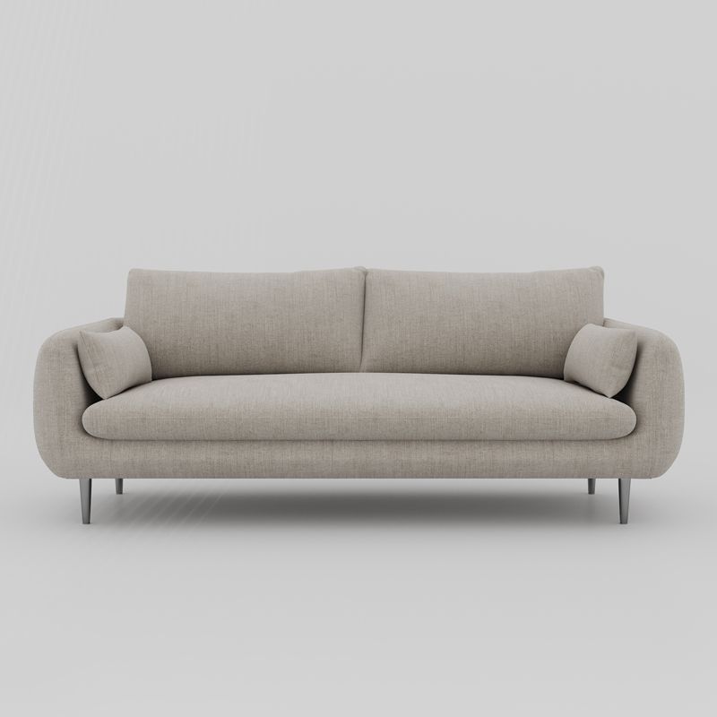 Contemporary Fabric Loose Back Sofa 31.5"High Pillow Top Arm Sofa for Apartment