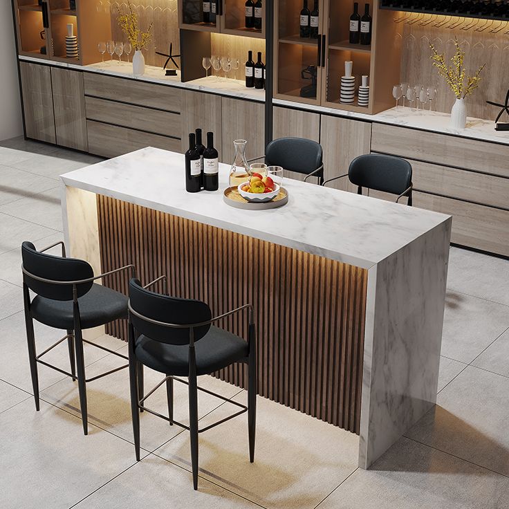 Rectangle Counter Height Dining Table Contemporary Bar Wine Table