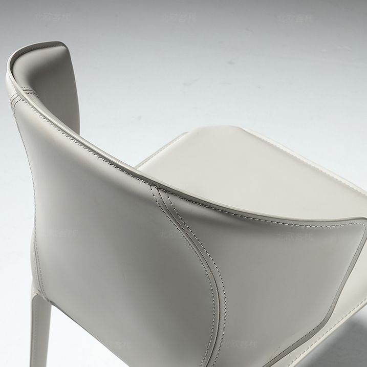 Faux Leather Upholstered Side Chair Indoor Dining Side Chair for Dining Room