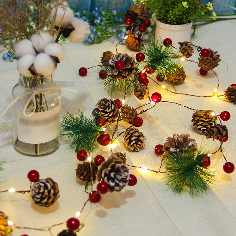 Modern Artistic Christmas Lights Plastic LED String Lights for Interior Spaces