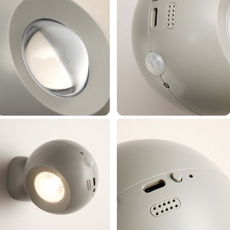 Modernism Single Polished Wall Mounted Sconce Metal Wall Light for Bedroom