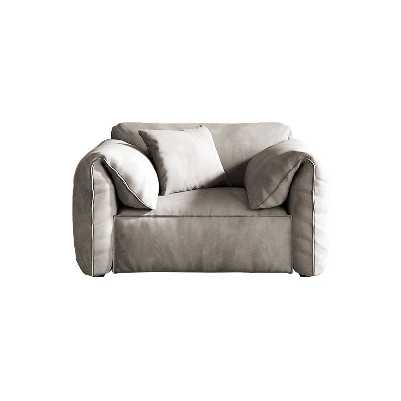 Faux Leather Stationary Living Room Pillow Top Arm Green Seating